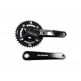 Шатуни SQ SR SUNTОUR XCM-D 24/38T 175мм під квадрат чорні