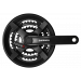 Шатуны SQ Shimano TY-301 24/34/42Т 170мм под квадрат чёрные