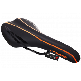 Сідло Selle Royal 2065URN, чоловіче, лого Сyclone, чорно-помаранчевий