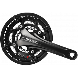 Шатуни Shimano FC-T611 DEORE, Hollowtech II, 175мм, 48/36/26T, інтегрована вісь