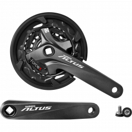 Шатуни SQ Shimano FC-M2000 ALTUS 22/30/40Т 9-ск 165 мм під квадрат сірі