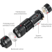 Тактичний передній ліхтар CREE Q5 BL0502, з кріпленням Тактичний передній ліхтар CREE Q5 BL0502, з кріпленням