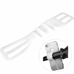 Силиконовый держатель телефона на руль Sport Base SK-02 White