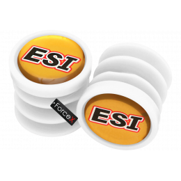 Заглушки руля ESI Bar Plug White, белые