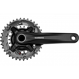 Шатуны HT2 Shimano FC-M210 ACERA 22/36T 9-ск 170мм интегрированная ось, чёрный