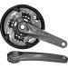 Шатуны HT2 Shimano FC-M4050 ALIVIO 22/30/40T 9-ск 165мм, интегрированная ось, серые