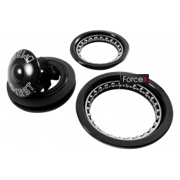 Кермова колонка 1-1/8"- 1.5 CB16-B09-001, напівінтегрована, чорна