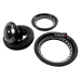 Кермова колонка 1-1/8"- 1.5 CB16-B09-001, напівінтегрована, чорна