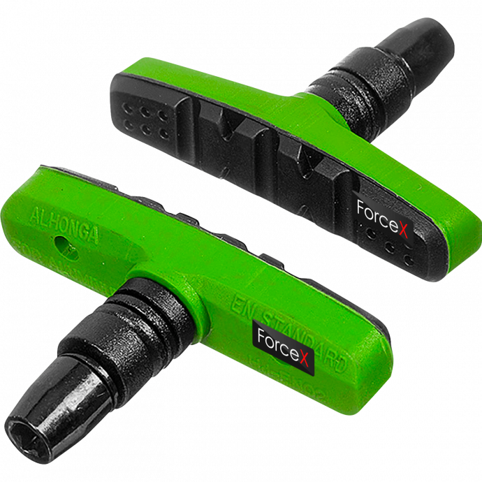 Тормозные колодки Venzo VENZOCOLOUR V-brake, Green 