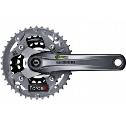 Шатуны Shimano FC-M4000 22/30/40Т 9-ск, 170мм, OCTALINK, Серые