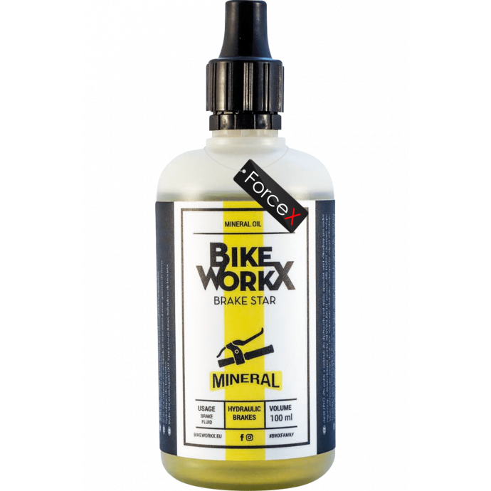 Тормозная жидкость BikeWorkX Brake Star Mineral (минеральное масло) 100 мл.