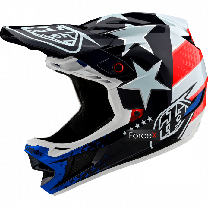 Велошолом Full Face TLD D4 Composite [Freedom 2.0 Red/White], S