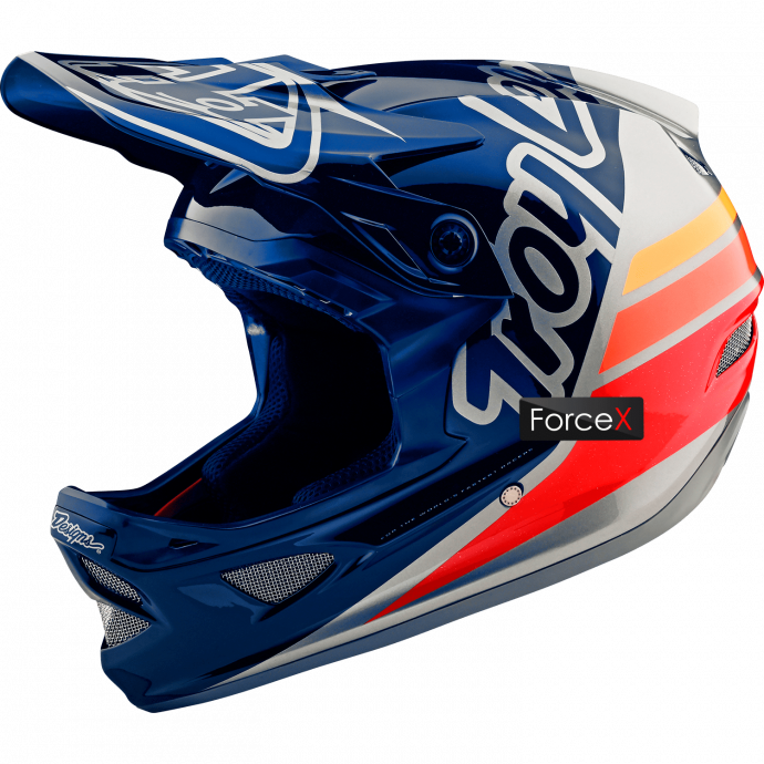 Велошлем Full Face TLD D3 Fiberlite [Silhouette Navy/Silver], XL