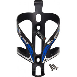 Флягодержатель алюминиевый West Biking, Black/Blue