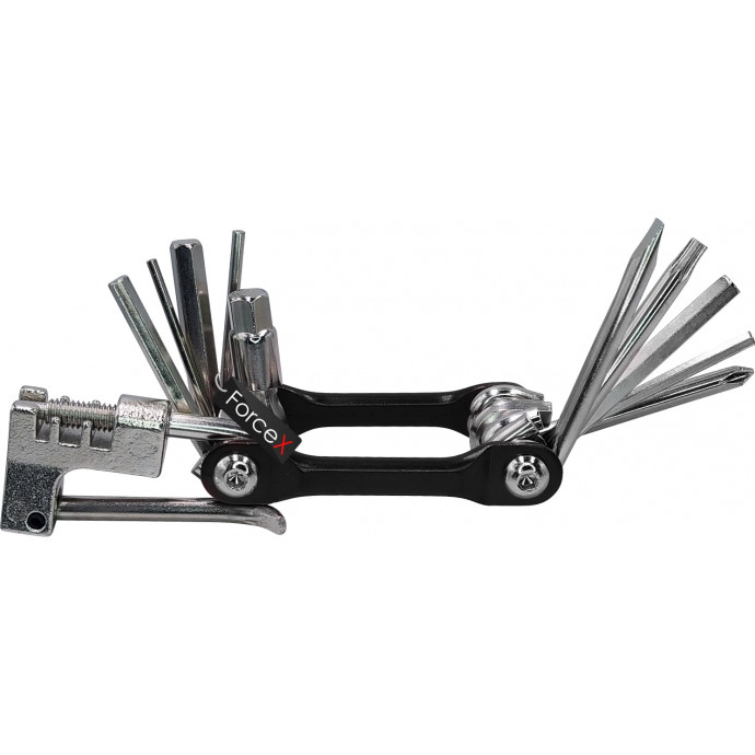 Мультитул ForceX GA-50, 11 в 1, Чёрный