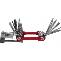 Мультитул ForceX GA-50, 11 в 1, Красный