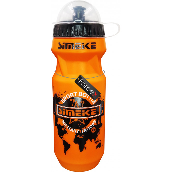 Фляга SIMEKE 610ml, Map Print, Orange