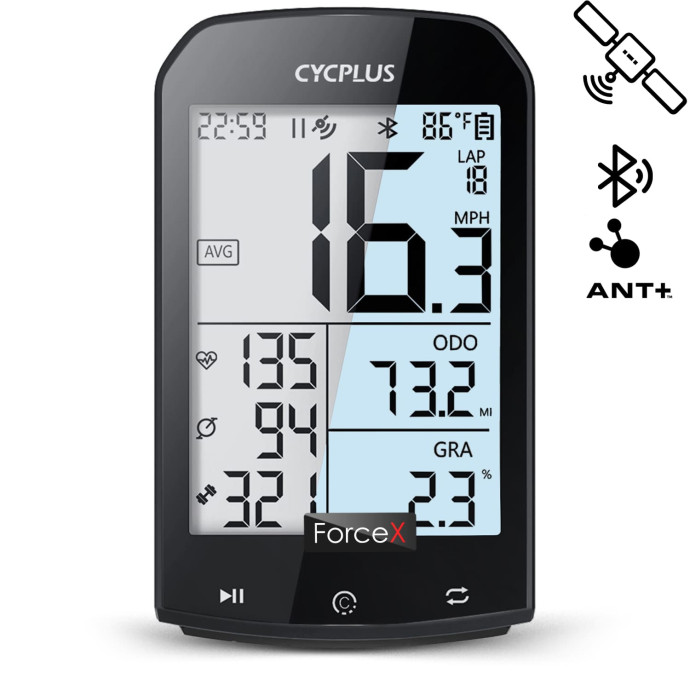 Велокомпьютер Cycplus M1 с GPS, ANT, Bluetooth 5.0
