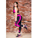 Лосини Totalfit SP311-C3 з кишенею, Чорний, Малиновий, XXL Лосини Totalfit SP311-C3 з кишенею, Чорний, Малиновий, XXL