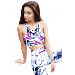 Спортивный топ Totalfit CORSAR T2-P64, Белый, XS
