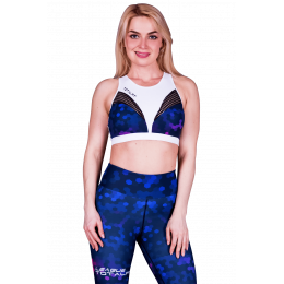 Спортивный топ Totalfit PIXELS T9-P60, Синий, M