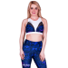 Спортивный топ Totalfit PIXELS T9-P60, Синий, M
