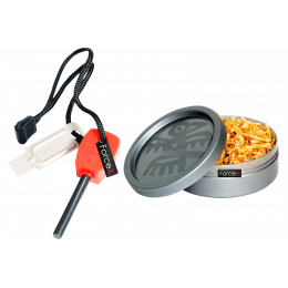 Набір для розпалювання Light My Fire Стружка FS Scout + Кресало Tinder Combo Red
