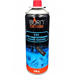 Газовий балон BURN, (220g/400ml), цанговий, для пальників