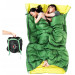Спальный мешок двухместный с подушками Naturehike DOUBLE SD15M030-J, (12°C), зелёно-жёлтый