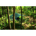 Тент туристический 3F Ul Gear 15D Tarp 3x3 м, зелёный