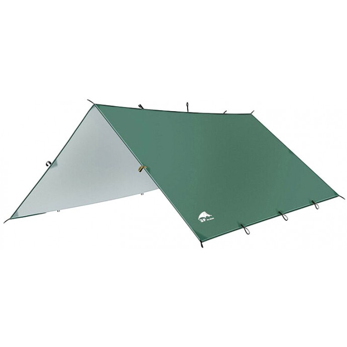 Тент туристический 3F Ul Gear 210T Tarp 3x3 м, зелёный