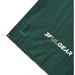 Тент туристический 3F Ul Gear 210T Tarp 4x3м Plus 2, с 2 стойками, Зеленый