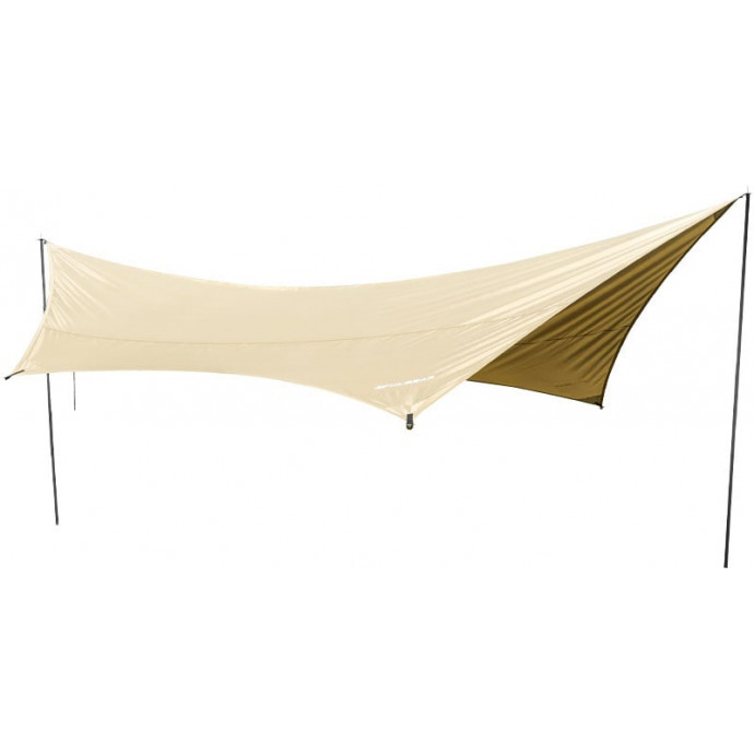 Тент туристический 3F Ul Gear Butterfly 210D 5.5x6м Plus 2, с 2 стойками, Хаки