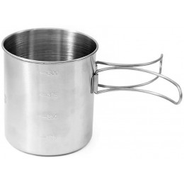 Кружка со складными ручками Tramp TRC-037, 500 мл, Нержавеющая сталь