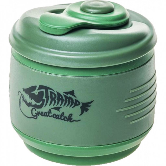 Кружка складная Tramp TRC-082-green, 350 мл, силиконовая с крышкой