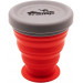 Стакан складной Tramp TRC-126-terracota, 200 мл, силиконовый с крышкой, Терракотовый
