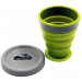 Стакан складной Tramp TRC-126-green, 200 мл, силиконовый с крышкой, Оливковый