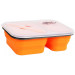 Контейнер складной на 2 отсека Tramp TRC-090-orange, 900 мл, Оранжевый