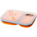 Контейнер складной на 2 отсека Tramp TRC-090-orange, 900 мл, Оранжевый