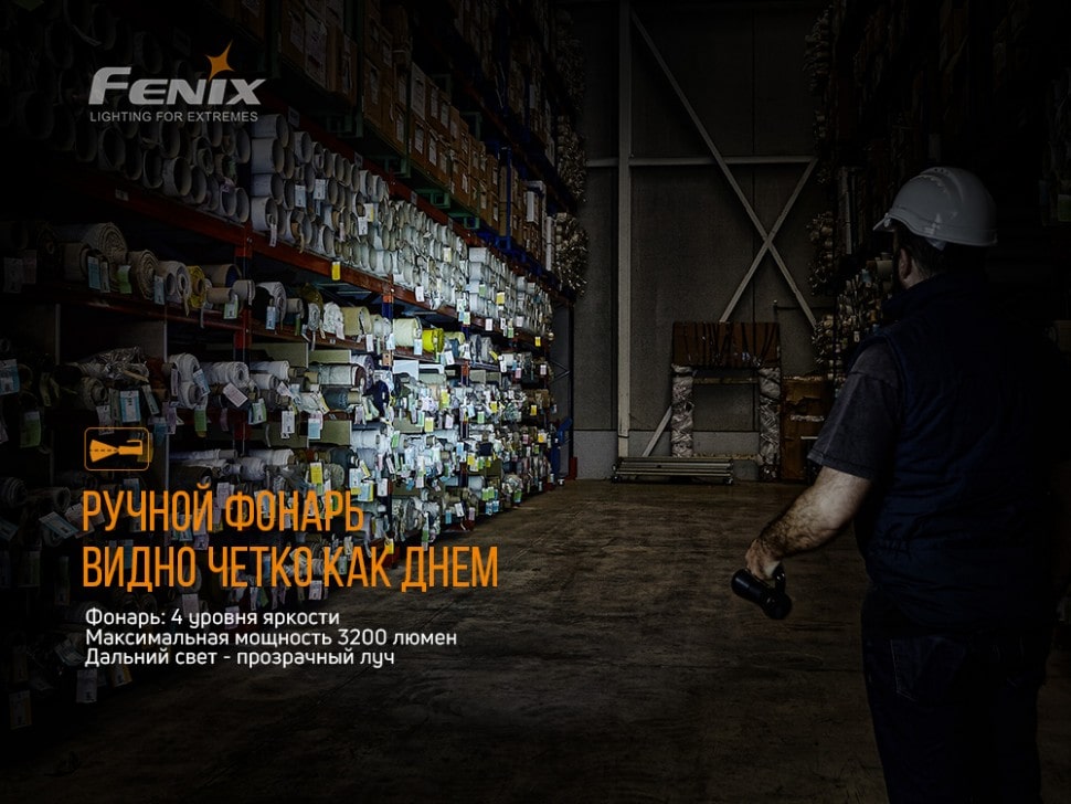 Ліхтар Fenix WT50R, 3700 люмен Ліхтар Fenix WT50R, 3700 люмен
