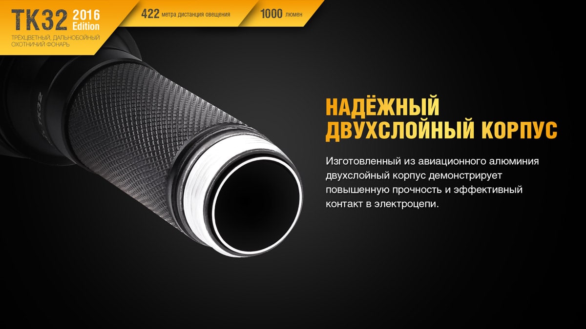 Ліхтар Fenix TK32 Cree XP-L HI V3 2016 Edition, 1000 люмен Ліхтар Fenix TK32 Cree XP-L HI V3 2016 Edition, 1000 люмен