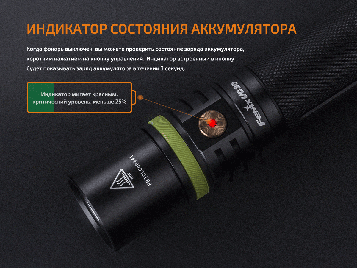 Ліхтар Fenix UC30 2017 Cree XP-L HI V3, 1000 люмен