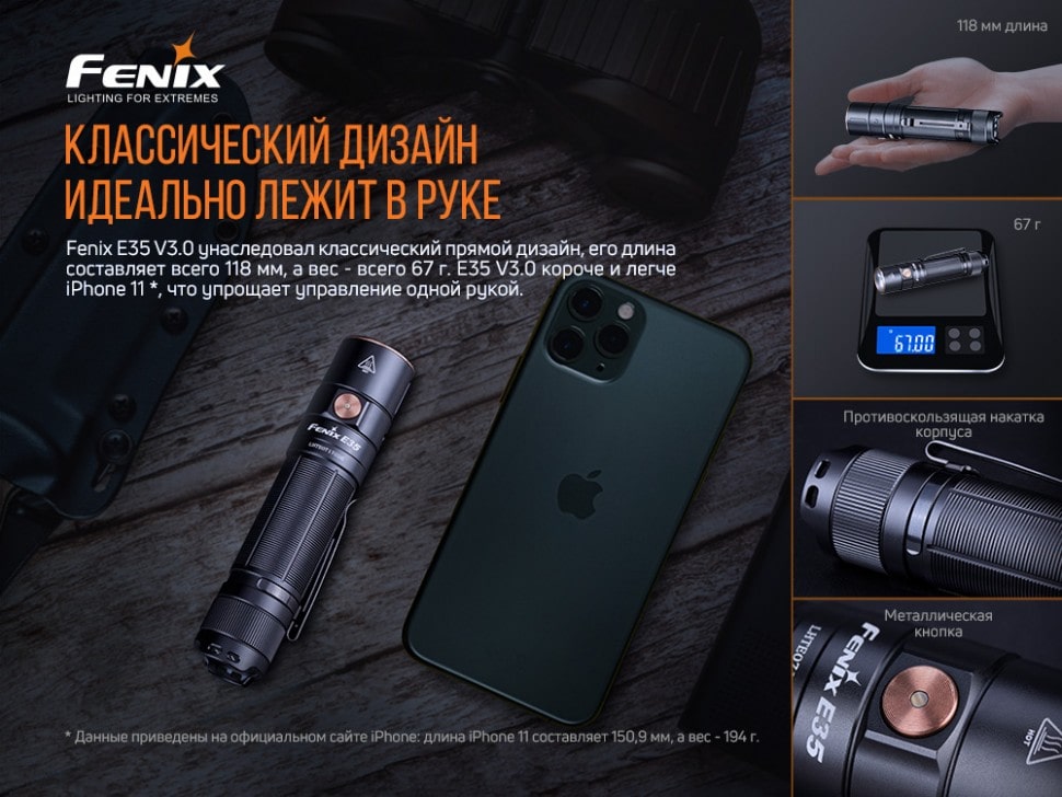 Ліхтар Fenix E35 V3.0 LUMINUS SST70, 3000 люмен Ліхтар Fenix E35 V3.0 LUMINUS SST70, 3000 люмен