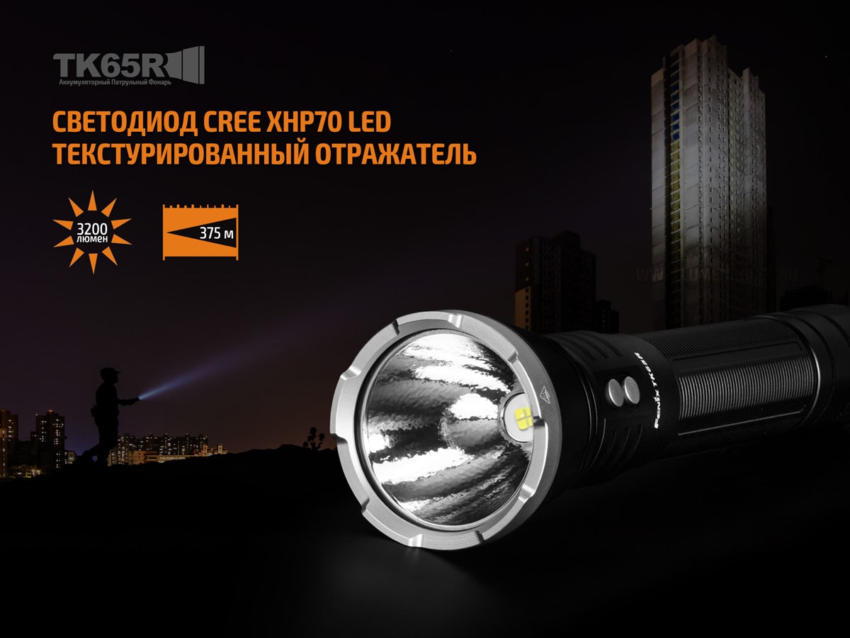 Ліхтар Fenix TK65 Cree XHP70, 3200 люмен Ліхтар Fenix TK65 Cree XHP70, 3200 люмен