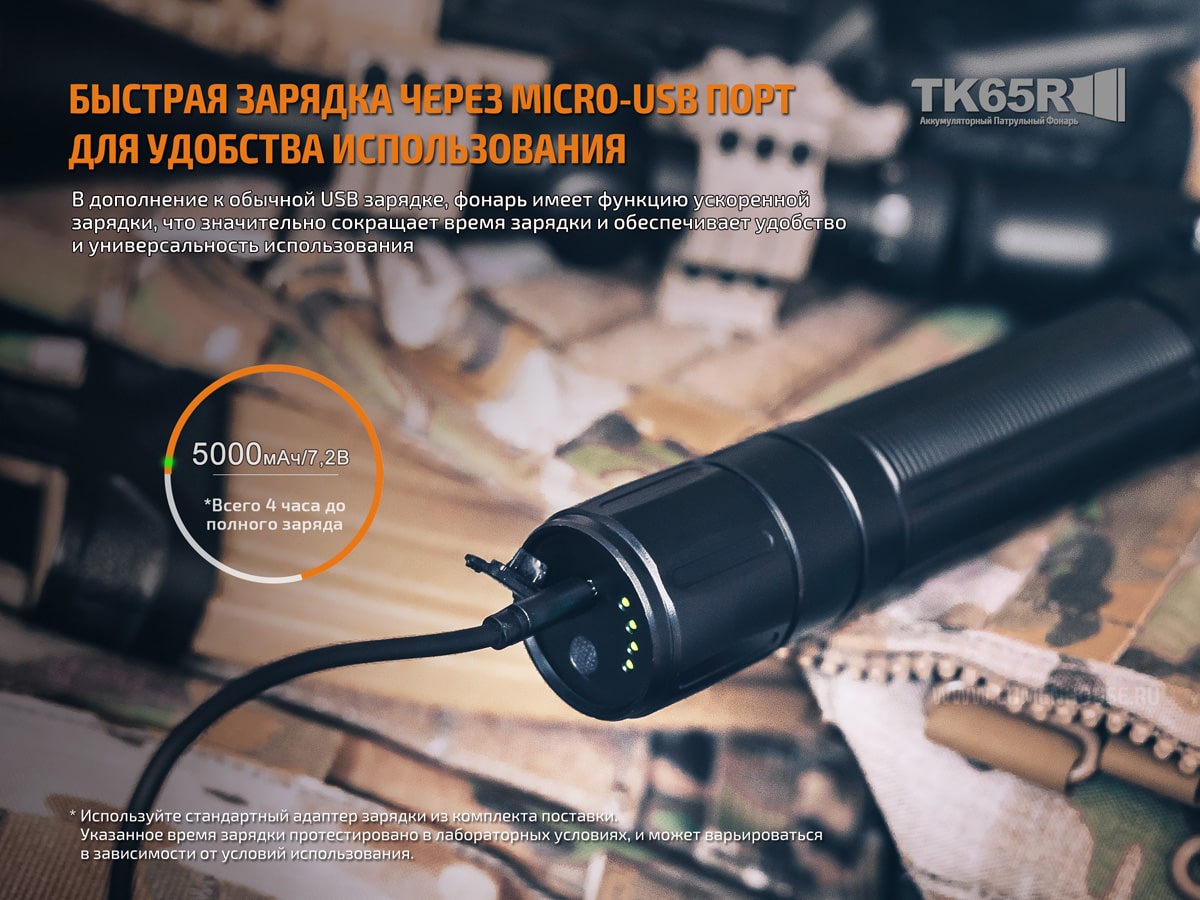 Ліхтар Fenix TK65 Cree XHP70, 3200 люмен Ліхтар Fenix TK65 Cree XHP70, 3200 люмен