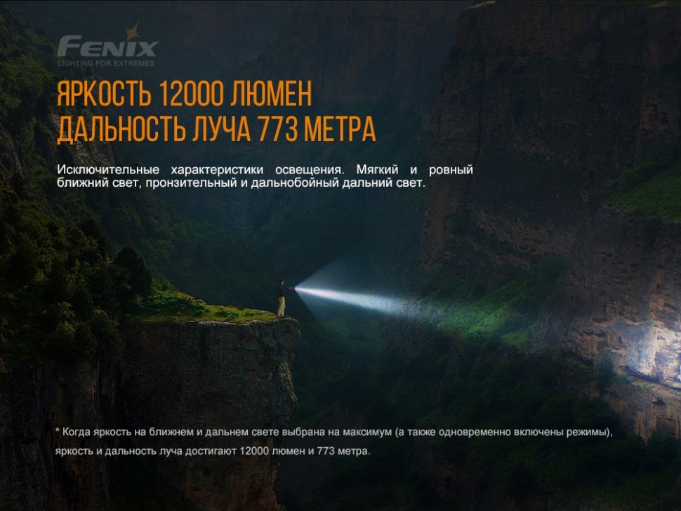 Ліхтар Fenix LR40R XP-L HI V3+18 Luxeon V2, 12000 люмен Ліхтар Fenix LR40R XP-L HI V3+18 Luxeon V2, 12000 люмен