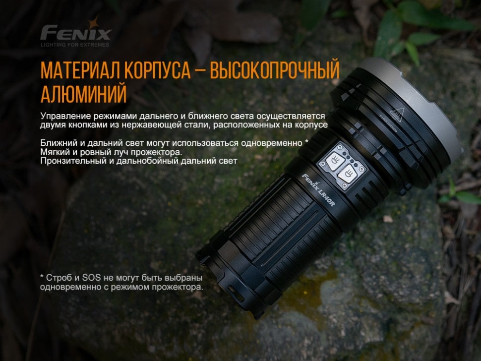 Ліхтар Fenix LR40R XP-L HI V3+18 Luxeon V2, 12000 люмен Ліхтар Fenix LR40R XP-L HI V3+18 Luxeon V2, 12000 люмен